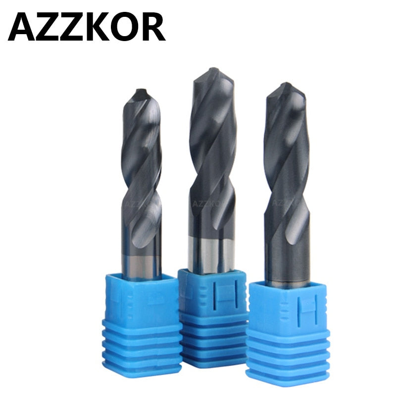 Carbide Alloy Drill Tungsten Steel Super Hard Stainless Twist Bit Straight Handle Solid Monolithic Drill For CNC Lathe Machine