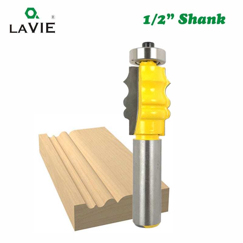 1/2 Inch Shank Picture Frame Molding Router Bit Woodwork Milling Cutter for Wood Line Bit Tungsten Carbide Tool