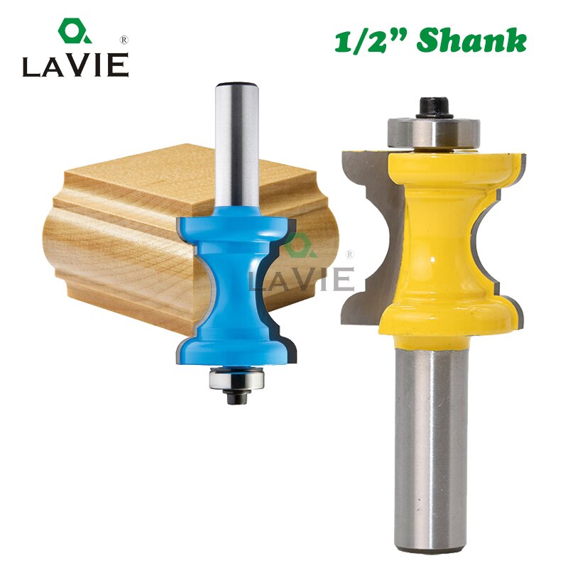 1PC 12MM 1/2" Concave Radius Milling Cutters Convex Column Line Molding Router Bit Cutter