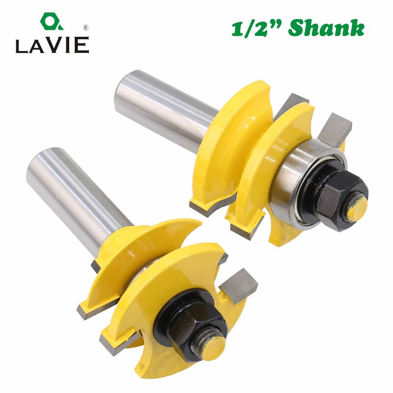 3pcs 12MM 1/2" Shank Rail & Stile Ogee Blade Cutter Panel Raised Cabinet Router Bit Set Door Tenon Woodworking Tools