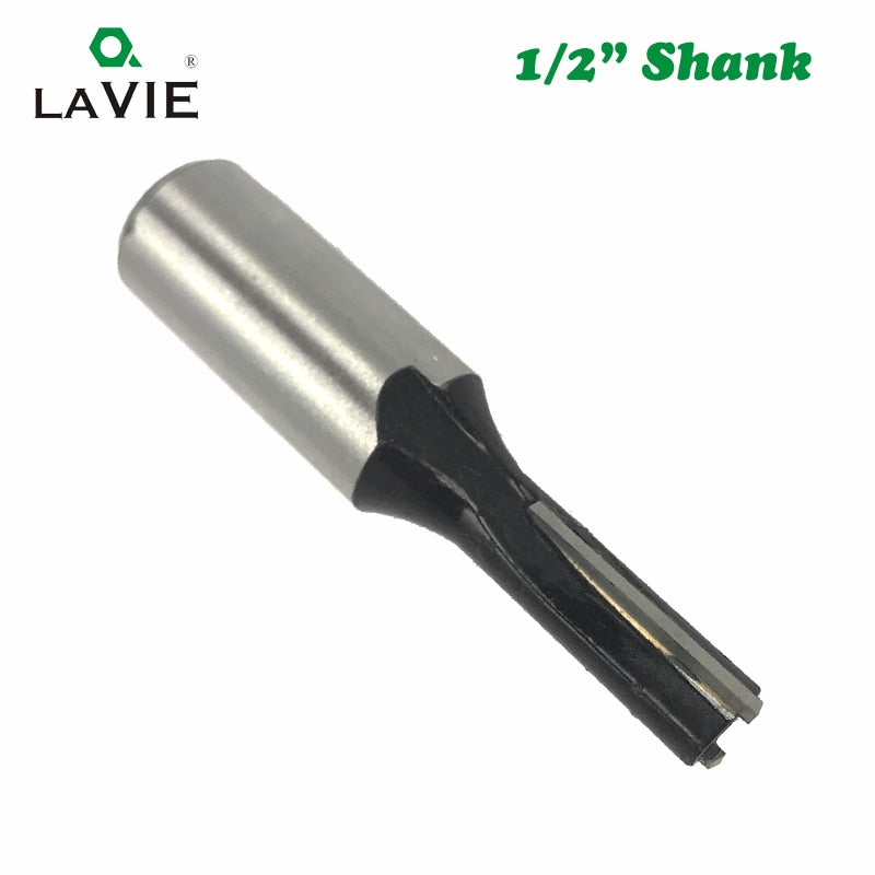 2pcs 12mm 1/2 Carbide Tenon Cutting Bits Knife Flat-bottomed V Shape Milling Cutters Router Bit