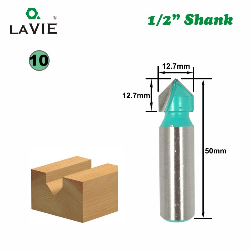 1pc 1/2 Shank Router Bit Wood Chamfer Corner Round Carving Door Frame T Slot Lace Classical Cove Double Roman Ogee Wavy Edge Bit