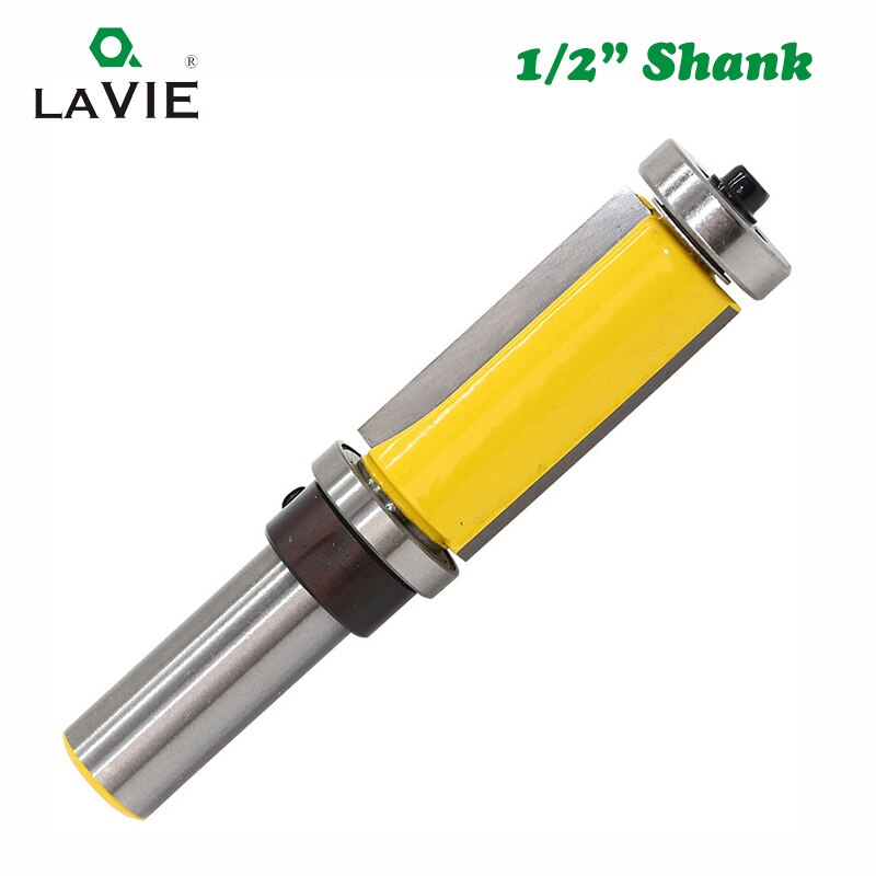 1pc 12mm 1/2 Shank Top & Bottom Bearing Flush Trim Pattern Router Bit Milling Cutter For Wood Woodworking Cutters