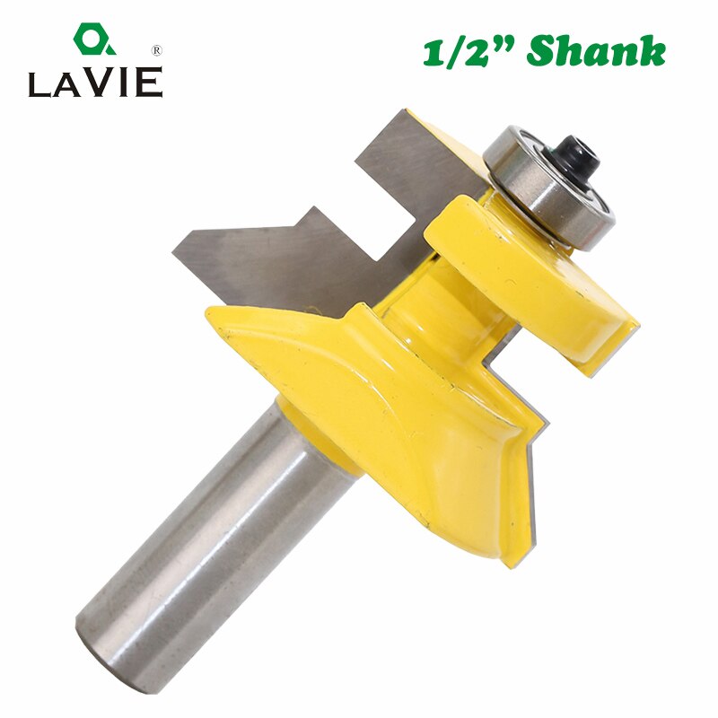 2pcs 12mm 1/2 Shank 120 Degree Router Bit Milling Cutter Frame Groove Tenon Woodworking Engraving Wood Milling Set