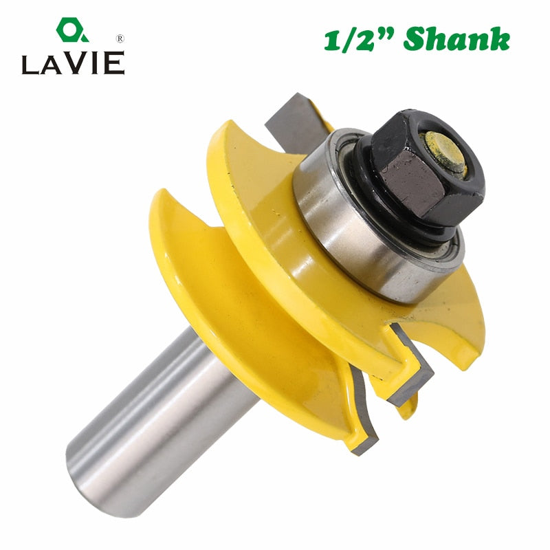 2pcs 12mm 1/2 Shank Door Panel Cabinet Tenon Router Bit Set Milling Cutter For Woodworking Cutter Cutting Wood Tools