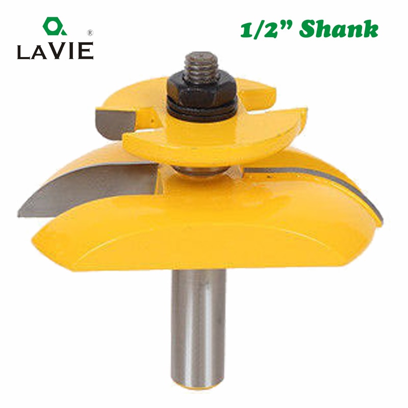 1pc 12mm 1/2 Shank Raised Panel Router Bit with Backcutter Cove 3-1/4 Tenon Bit Woodworking Milling Cutter