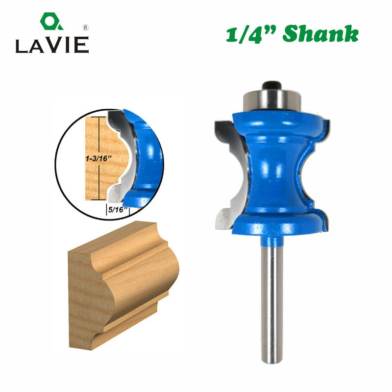 1PC 1/4 Concave Radius Milling Cutters Convex Column Line knife Molding Router Bit Milling Cutter