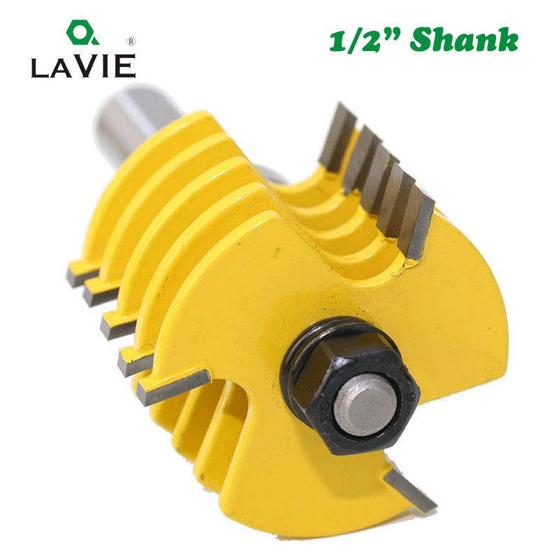 12MM 1/2" Shank 3 Teeth Box Finger Joint Router Bit Adjustable Woodworking Milling Cutter for Wood Hobbing Bits