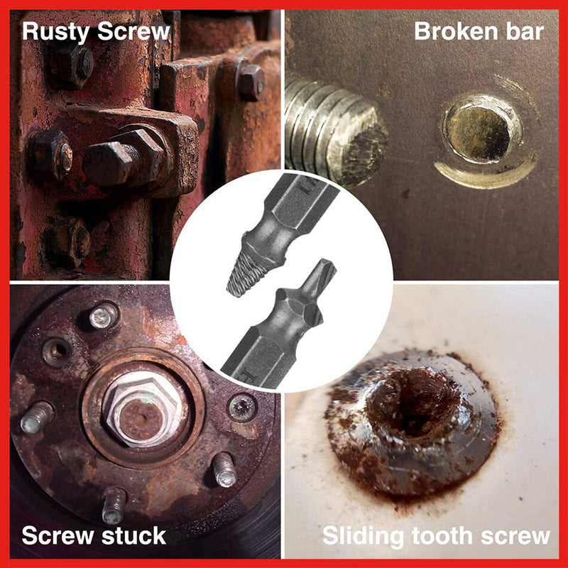 Damaged Screw Extractor Drill Bit Set Stripped Easily Take Out Broken Screw Bolt Bolt Remover Easily Out Demolition Tools