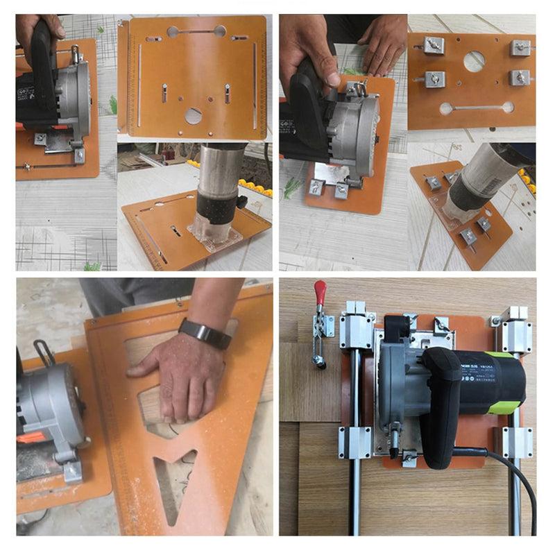 Electric Circular Saw Multifunctional Fixed Base Woodworking Workbenches Flip Board Circular Saw Fittings Tools