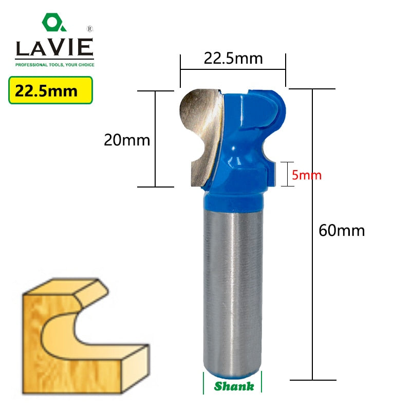 Brocas para enrutadora de doble dedo, vástago de 12mm, 1/2 ", 12,7mm, para madera, fresa de grado Industrial, herramientas de carpintería