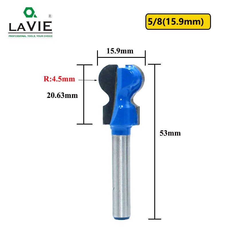 6mm 1/4" Shank 6.35mm Double Finger Router Bits for Wood Milling Cutter Industrial Grade Bit