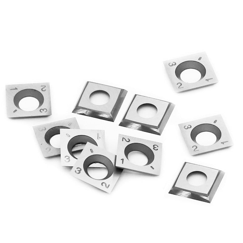14mm Carbide Inserts Cutters Square Straight for Grizzly T21348 and Spiral Helical Planer Head 10pcs