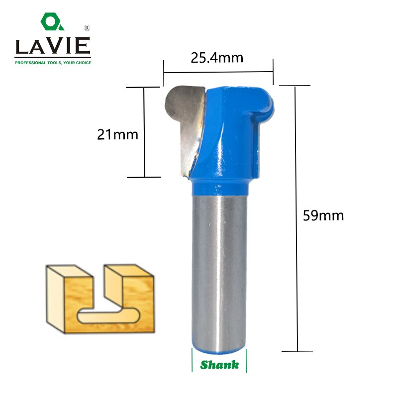 Brocas para enrutadora de doble dedo, vástago de 12mm, 1/2 ", 12,7mm, para madera, fresa de grado Industrial, herramientas de carpintería