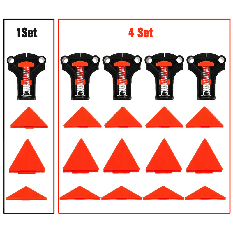 Wood Board Clamps 60/90/120 Degrees Replaceable Spring Fixtures Right Angle Auxiliary Fixing Tool Woodworking Clips