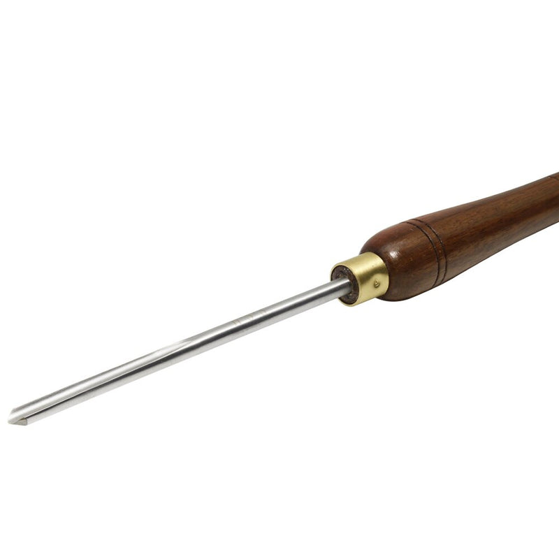 8mm Spindle Gouge Woodturning Tools V Shaped Flute Wood Turning Roughing Chisels HSS Blade & Walnut Handle for Lathe