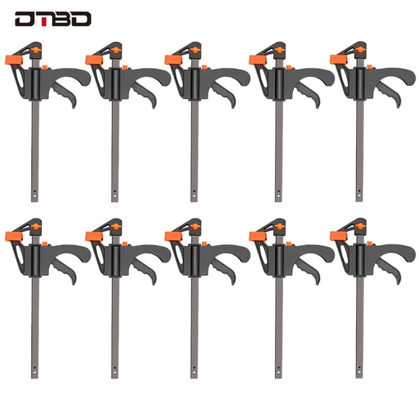 4 Inch 2/3/4/5/10Pcs F Clamp Clip Set Woodworking Work Bar Hard Quick Ratchet Release