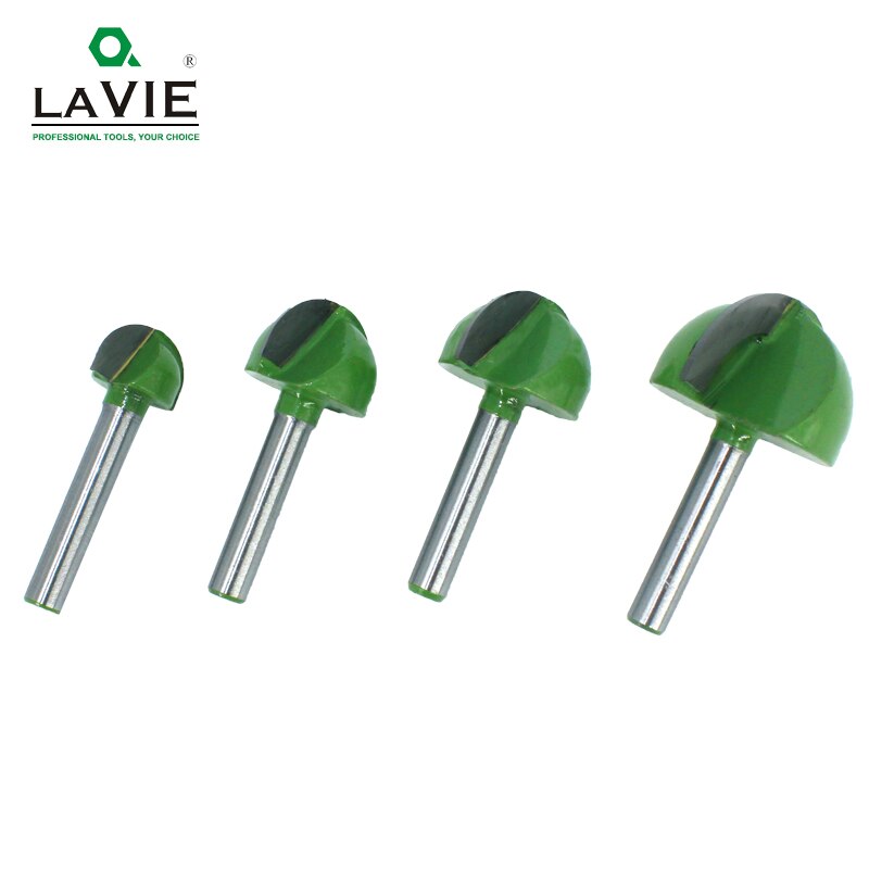 6mm Shank Ball Nose Router Bits Set End Mill Round Cove Box Solid Carbide CNC Radius Core Milling Bit