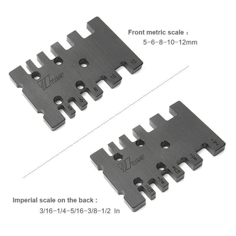 High Precision Tenon Caliper Card Gauge Woodworking Router Saw Table Machine Wood Mortise Tenon Measuring Tool