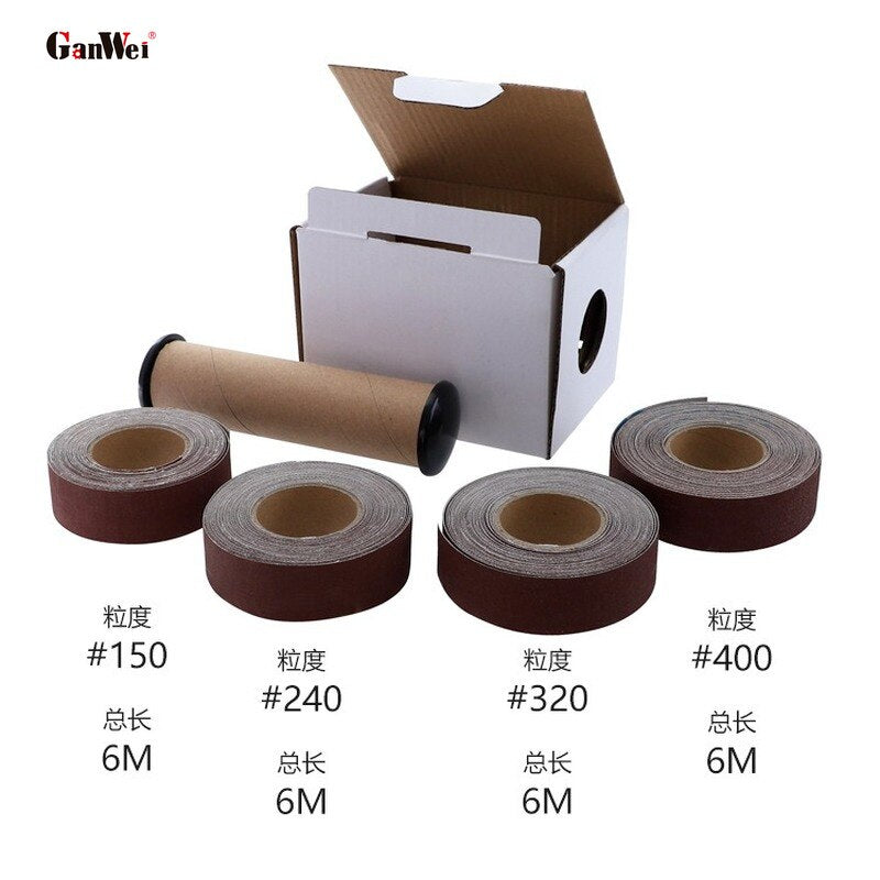 4 In 1 Sandpaper Boxed Assorted Abrasive Rolls Wood Turners 150 240 320 400 Grit for Wood Turners Furniture Repair