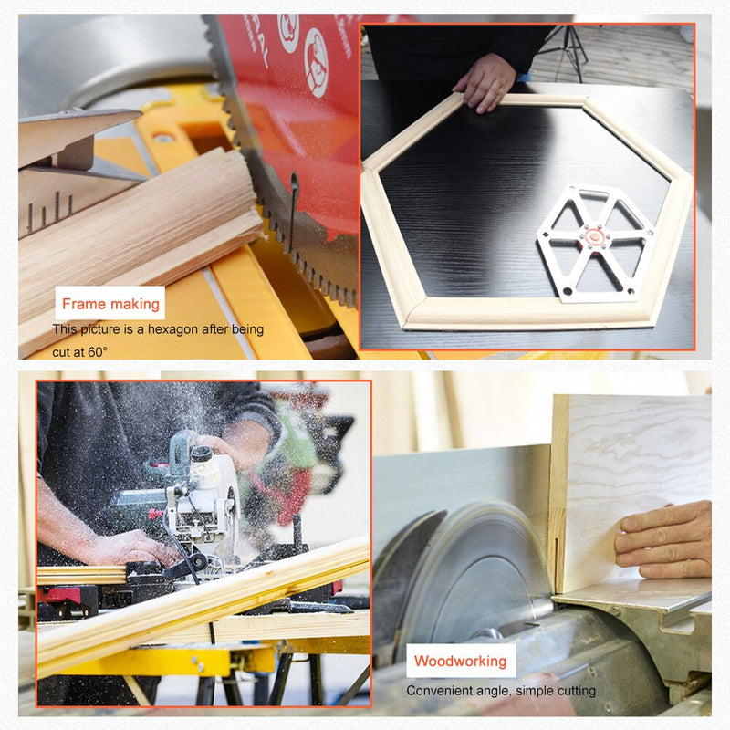 Table Saw Angle Adjusting Ruler Circular Saw Aluminum Alloy Multifunctional Protractor Woodworking Gauge Measuring Tool