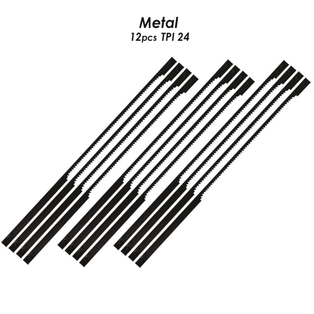 Hoja de sierra de calar de 4 pulgadas para corte fino Dremel Moto-Saw MSSB52 - Paquete de 12