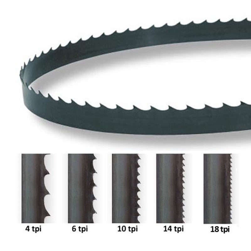 Hojas de sierra de cinta de carbono de 82 pulgadas x 1/4 pulgadas x 0,014, 10TPI, paquete de 2